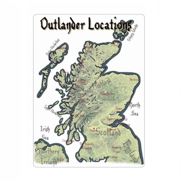 Outlander Scotland 🏴󠁧󠁢󠁳󠁣󠁴󠁿 Map - Picture 1 of 2